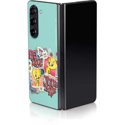 Looney Tunes Tweety Bird Believe In Yourself Galaxy Z Fold5 5G Skin